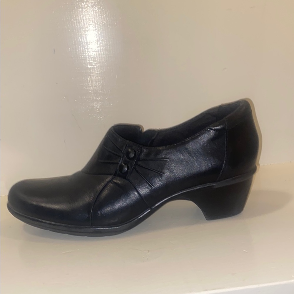 Clarks Black Leather Dress Shoes